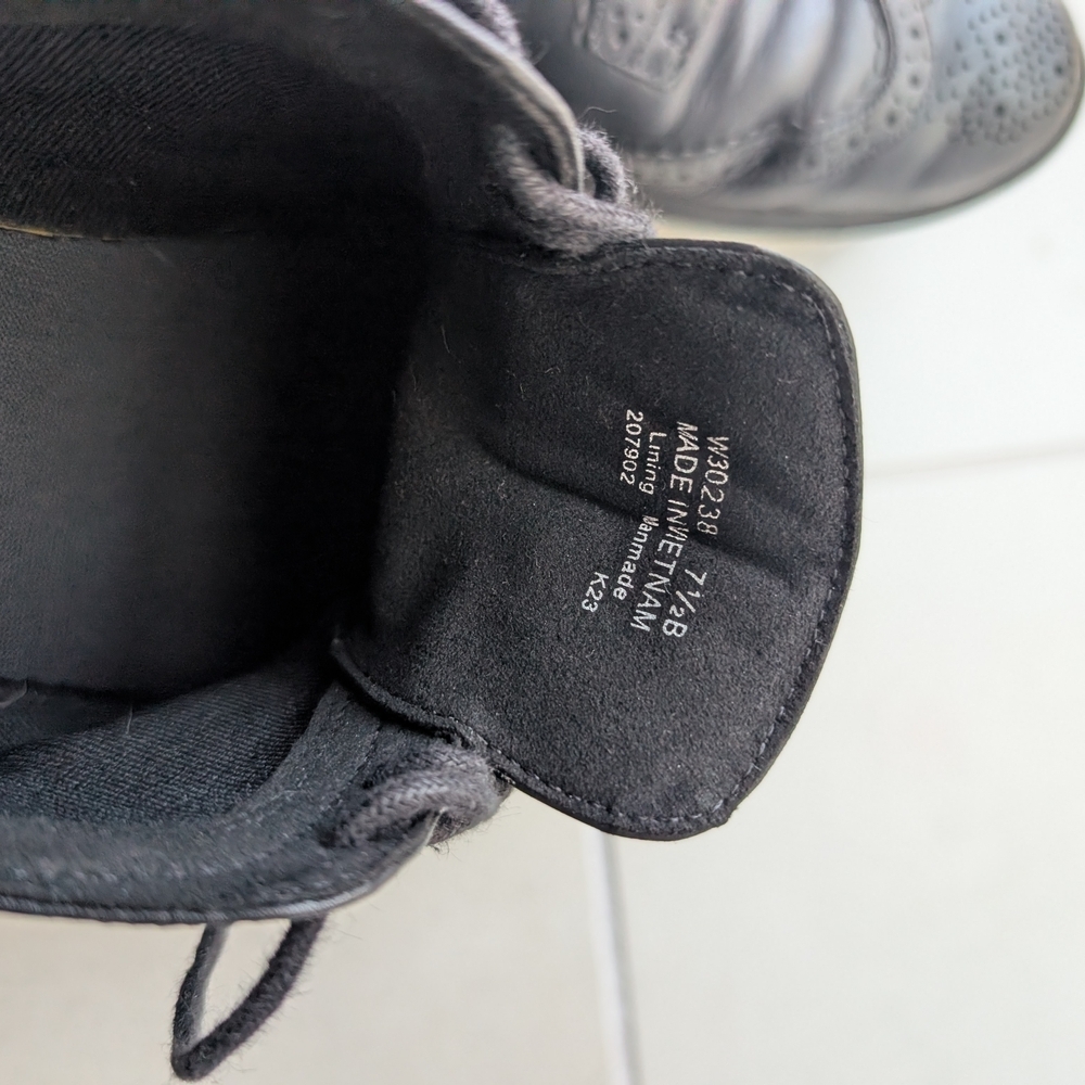Cole Haan Zerøgrand Wingtip Oxford Black Leather Women's size 7.5 - Picture 6 of 10